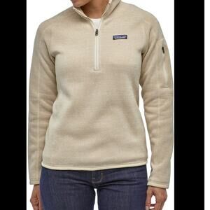 Patagonia Better Sweater Quarter Zip Oatmeal Tan Size Large